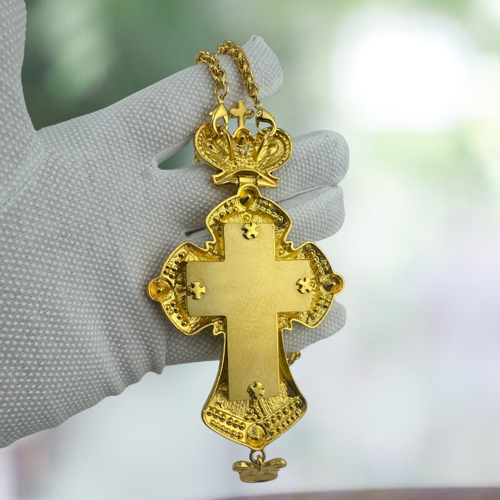 Orthodox Pectoral Cross with Jesus Icon