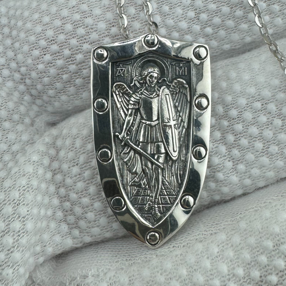 Orthodox Pectoral Cross with Jesus Icon