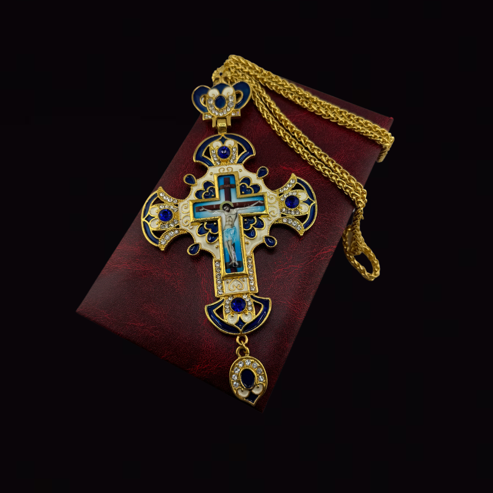 Orthodox Pectoral Cross with Jesus Icon