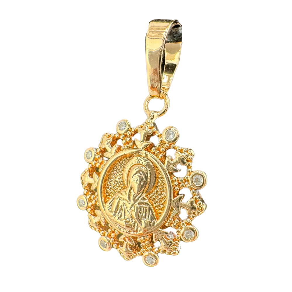 St. Matrona Pendant Plated in Rose Gold