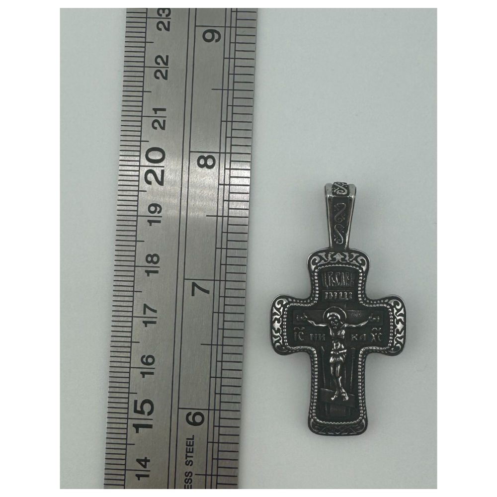 Orthodox Pectoral Cross with Jesus Icon