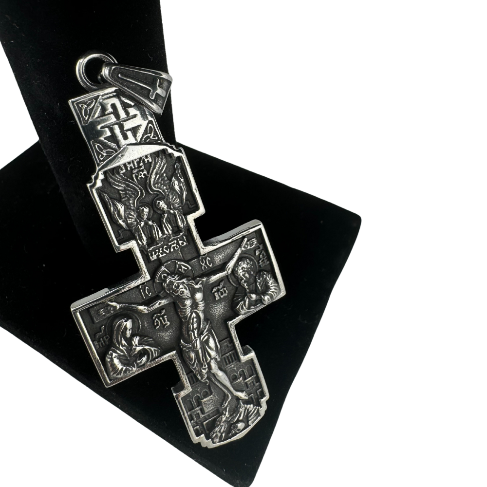 Orthodox Pectoral Cross with Jesus Icon