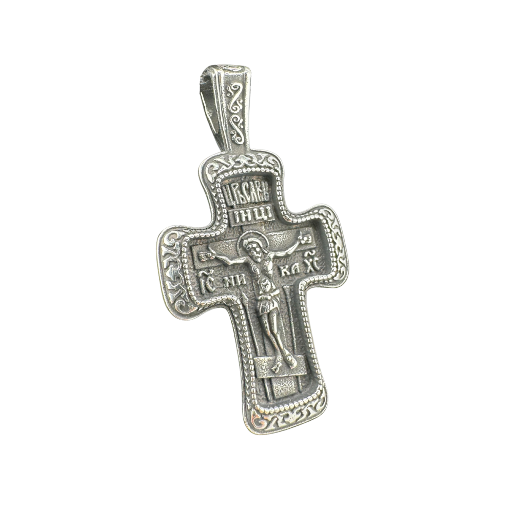 Orthodox Pectoral Cross with Jesus Icon