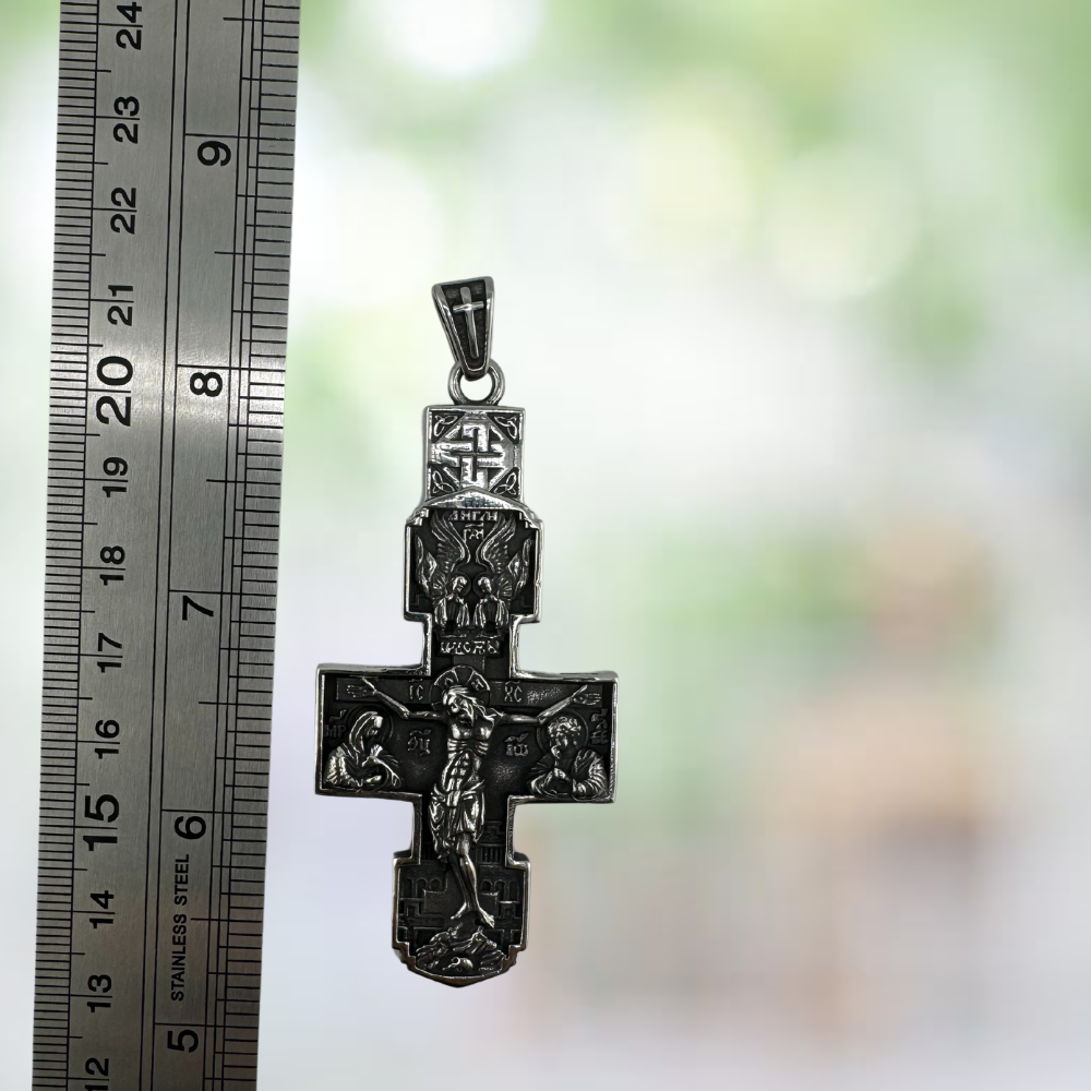 Orthodox Pectoral Cross with Jesus Icon