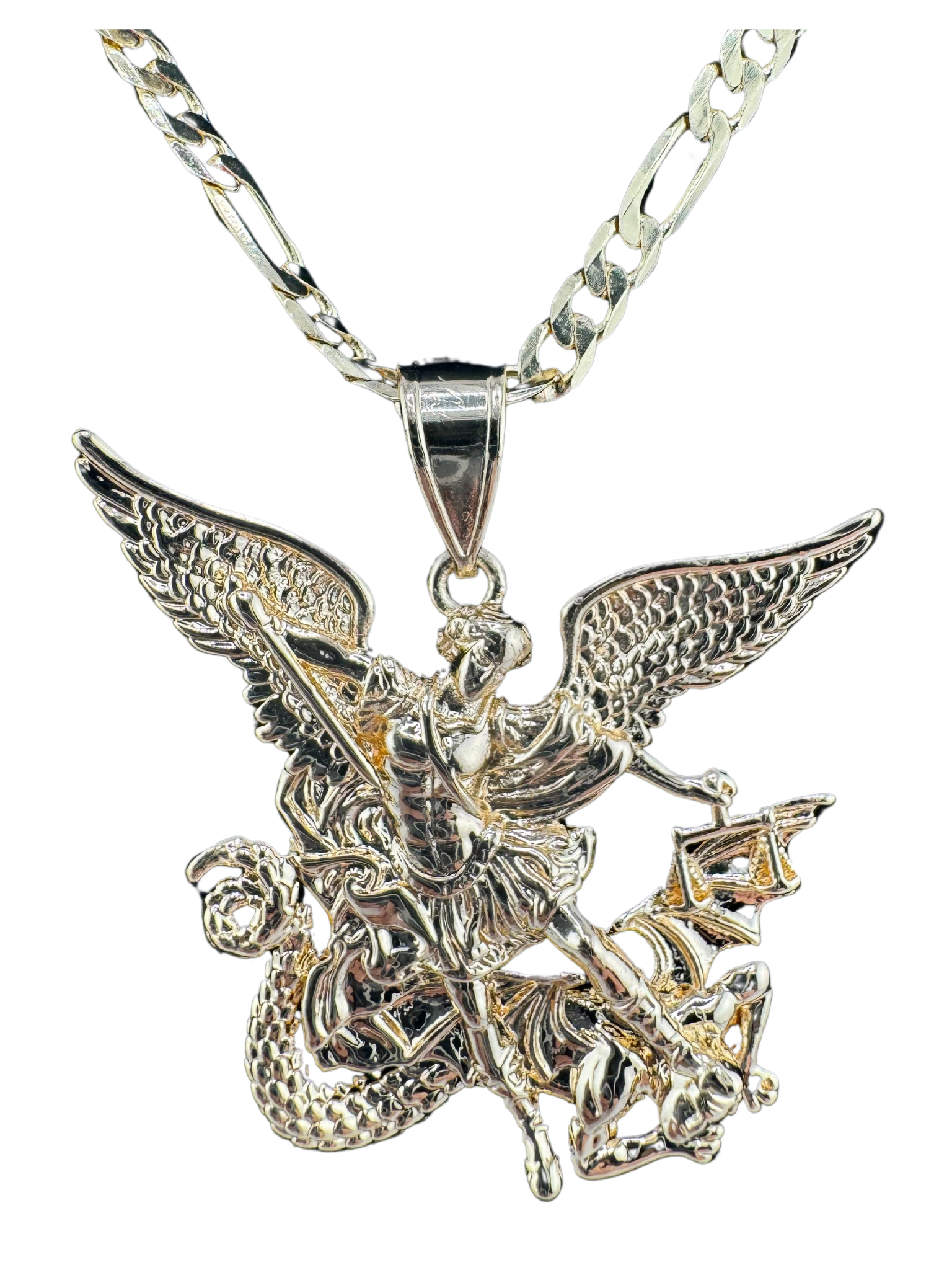 Saint Archangel Michael Pendant 18K Gold Filled w/o Chain