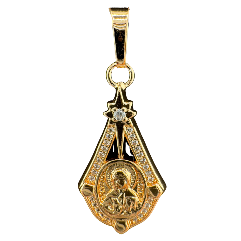 Saint Matrona Pendant Plated in Rose Gold