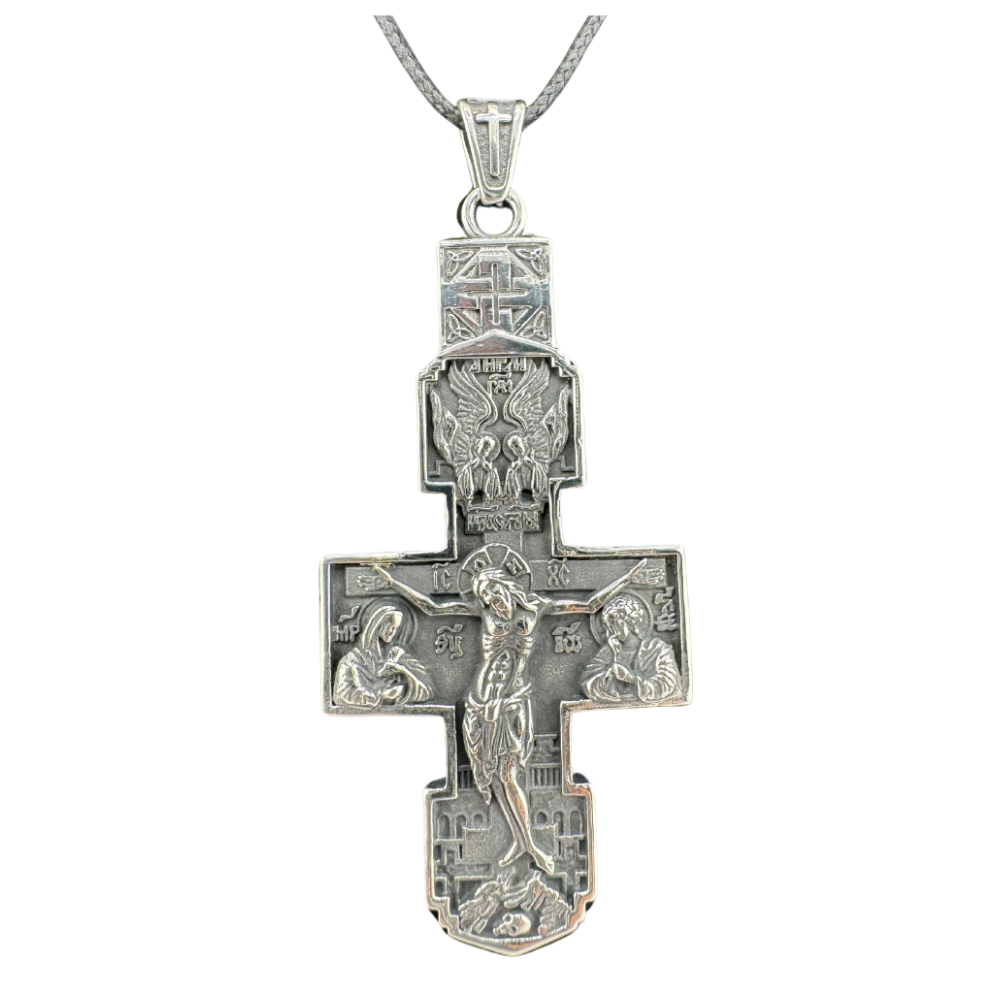 Orthodox Pectoral Cross with Jesus Icon