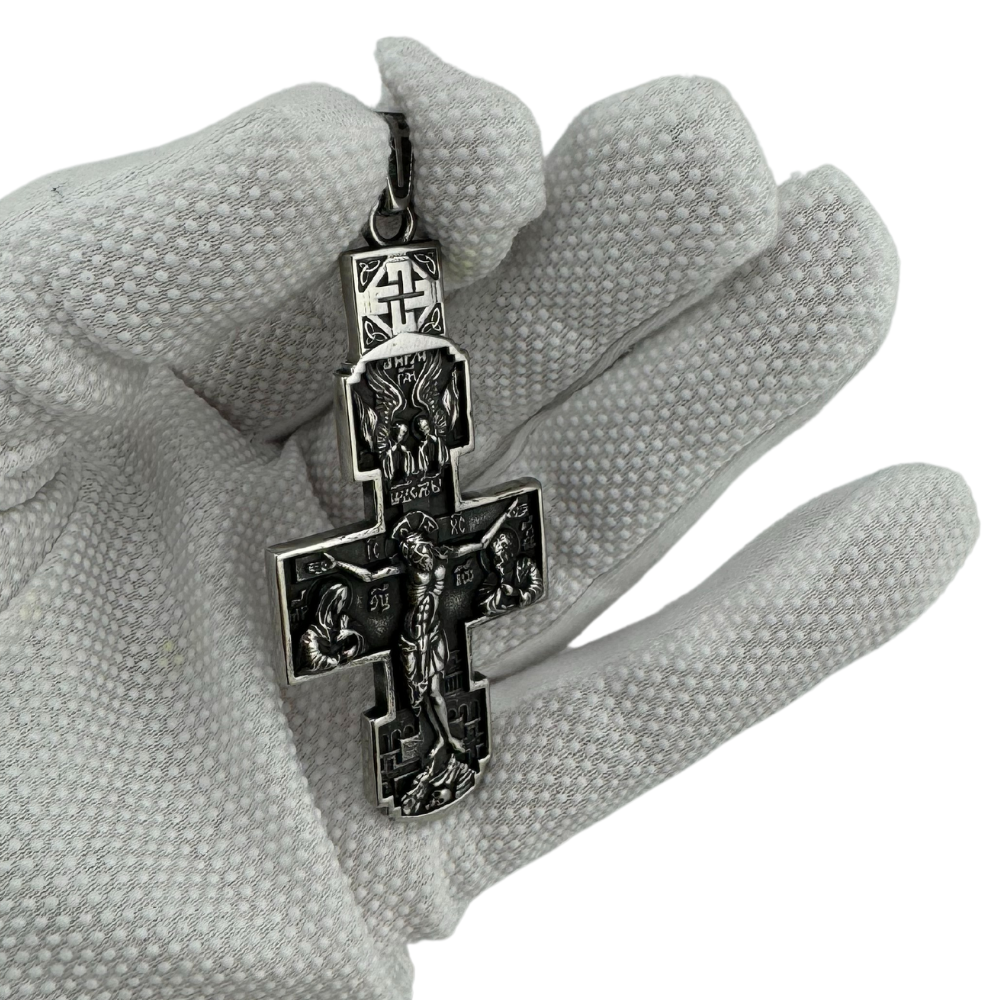 Orthodox Pectoral Cross with Jesus Icon