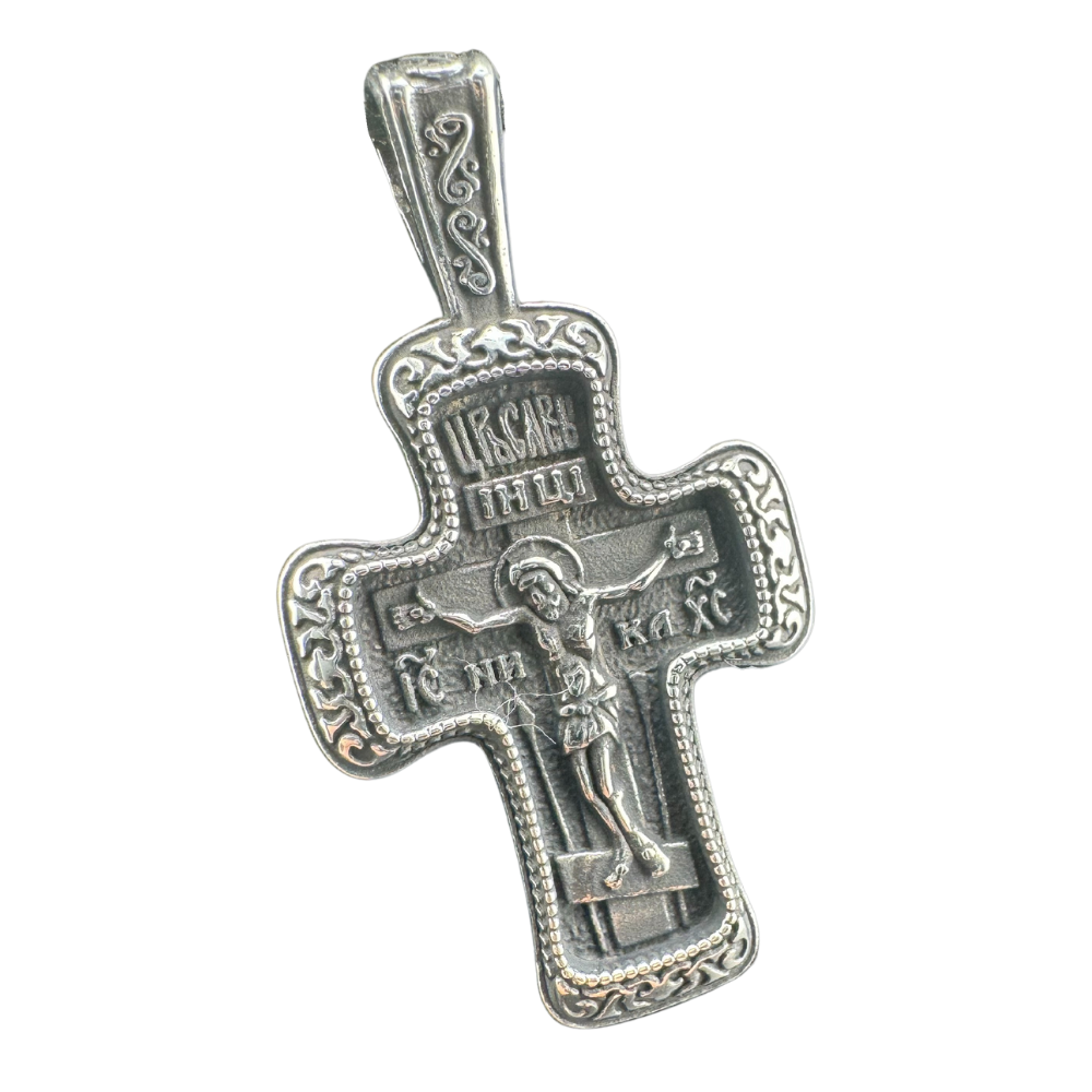 Orthodox Pectoral Cross with Jesus Icon